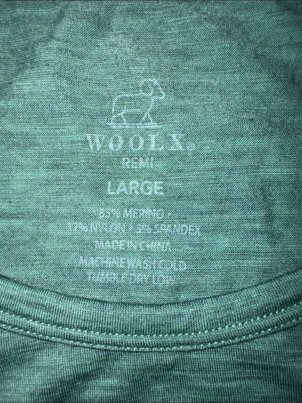 Classic Women’s Woolx Long-Sleeve Remi Tee - Green size Large L - Picture 3 of 6